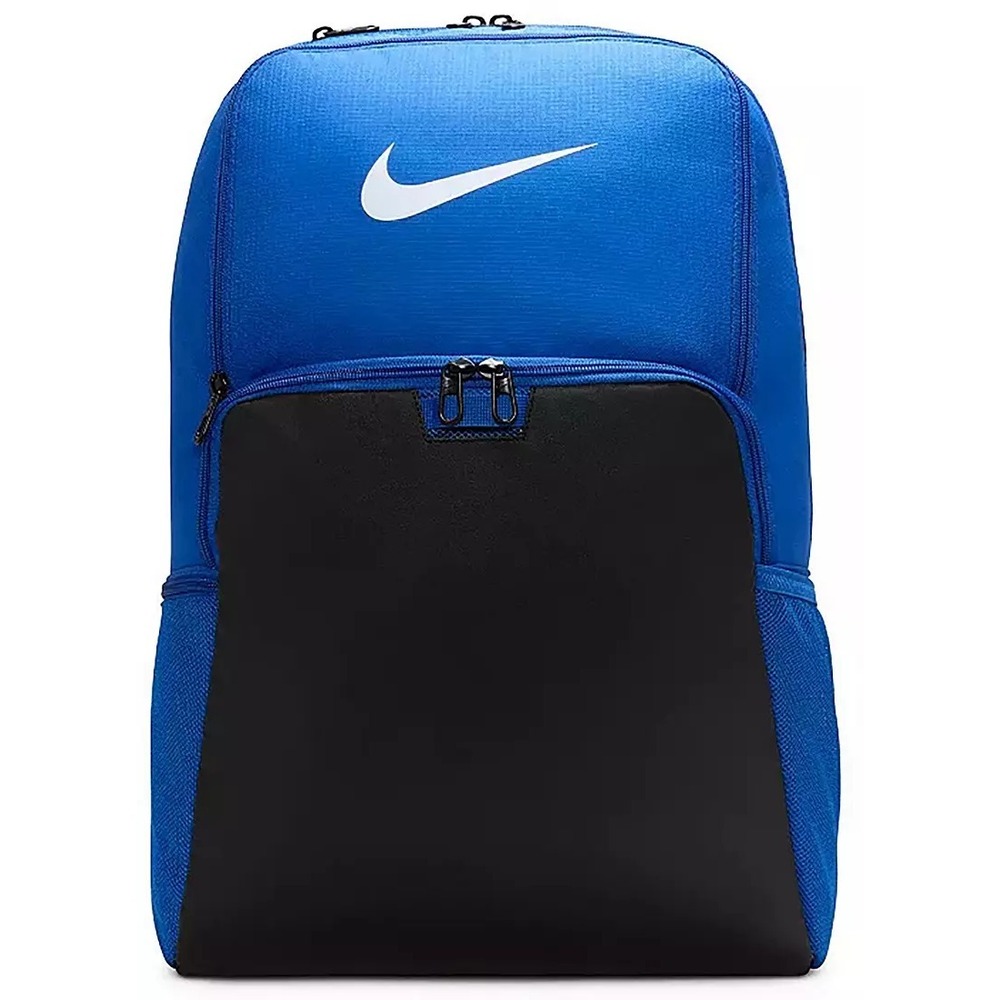 Nike Brasilia 9.5 XL‎ Training Backpack Iron Blue Black White New DM3975 480 NWT
